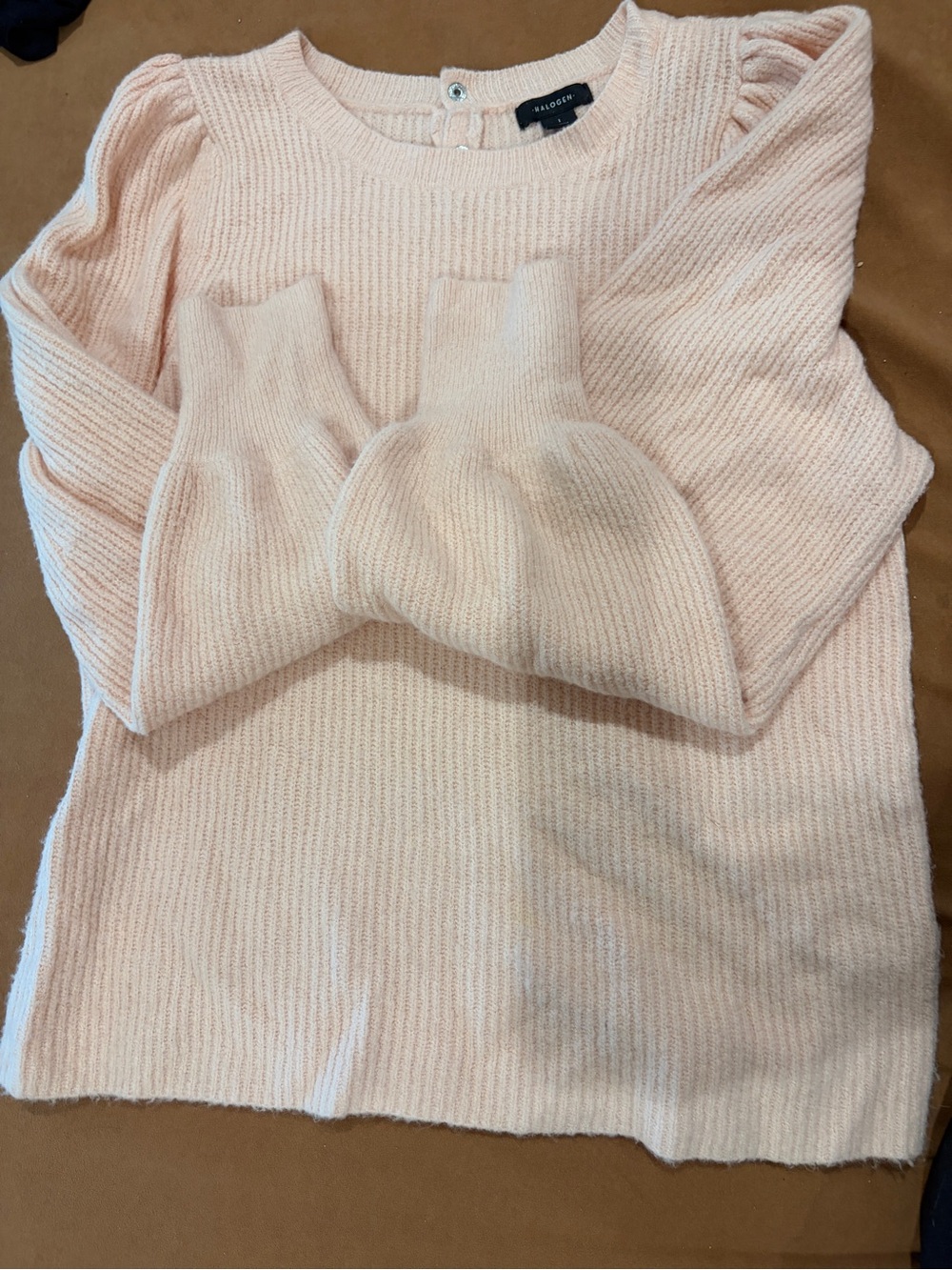 Halogen Soft Blush Crewneck Sweater